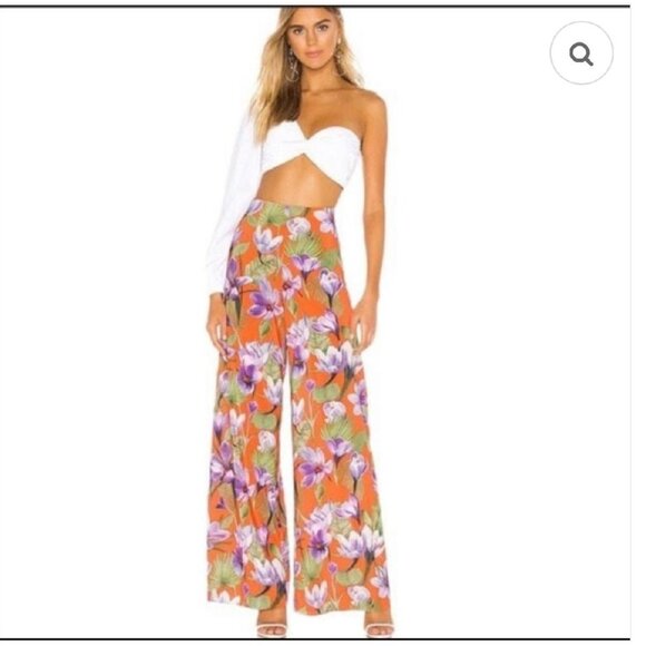 Alice + Olivia Pants - Alice + Olivia Athena Wide Leg Pant High Rise (SIZE 0)